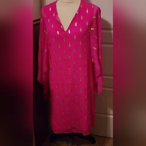 Preowned Lilly Pulitzer‎ size 4 hot pink 👚 dress